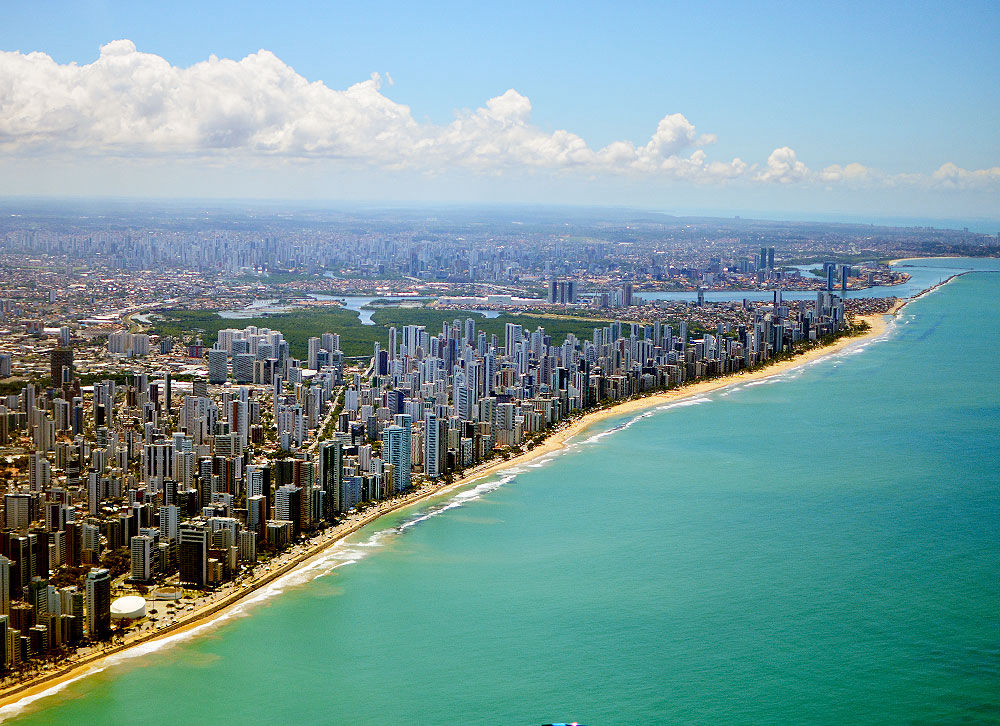 foto aerea de recife, pernambuco